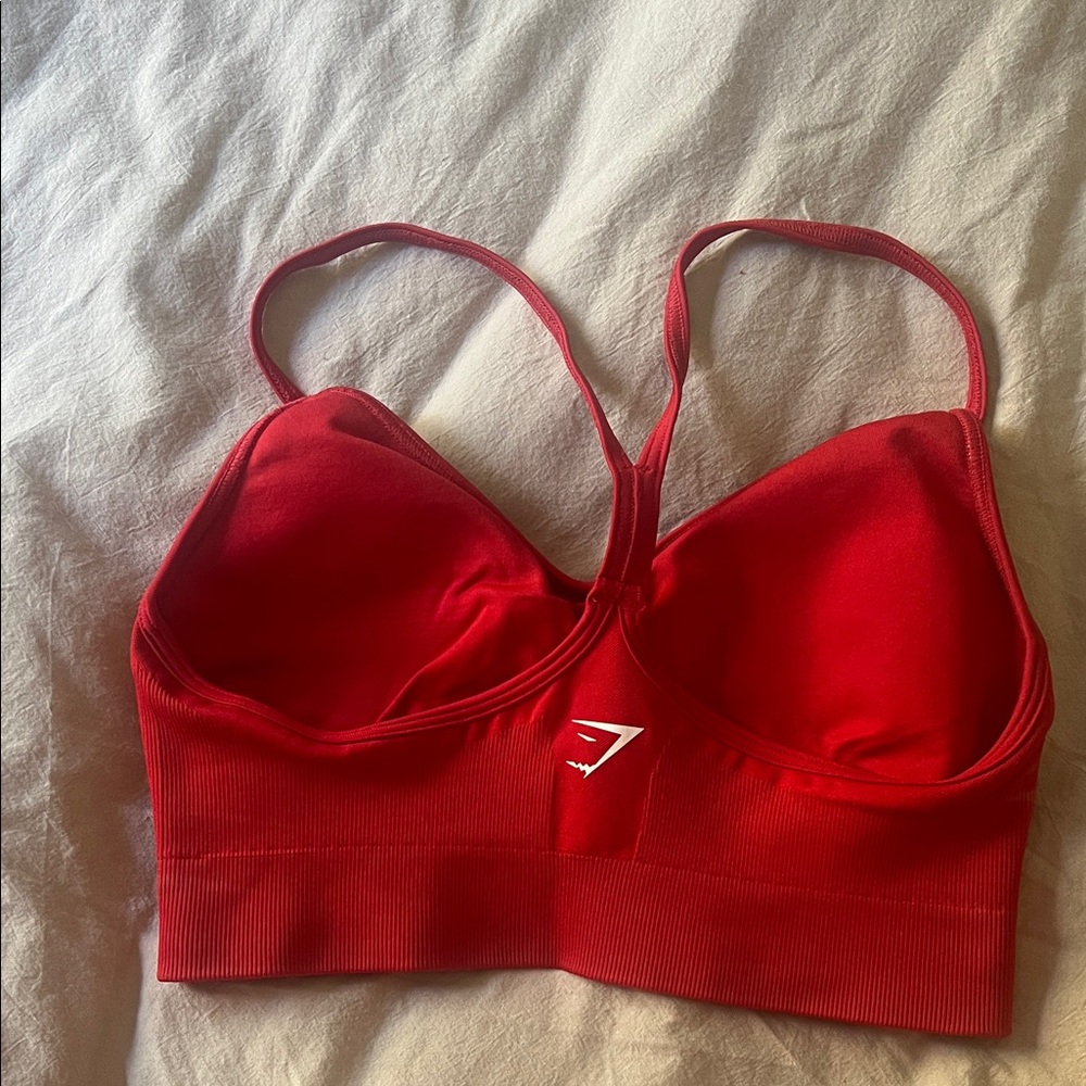 Gymshark Red Sports Bra - Picture 3 of 3